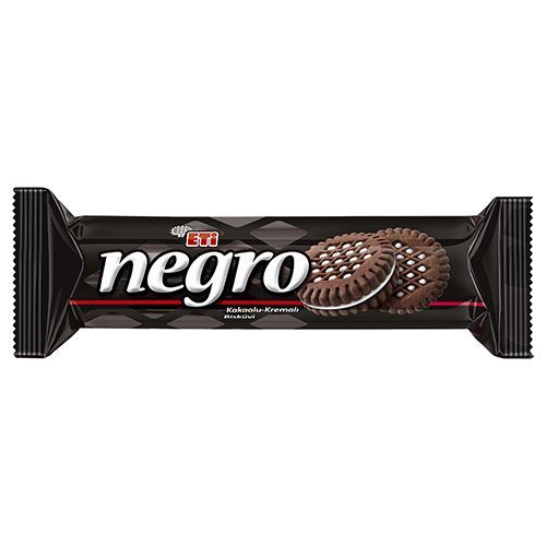 Eti Negro Cocoa Biscuit With Cream Filling 100 Gr