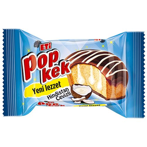 Eti Popkek Kakao Kaplamalı Hindistan Cevizi Soslu Kek 60 Gr