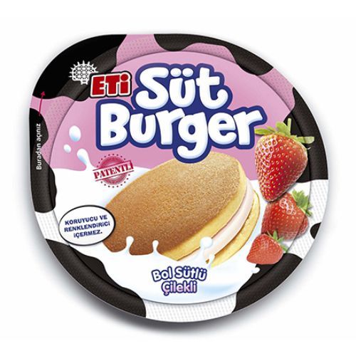 Eti Süt Burger with Strawberry 35 Gr