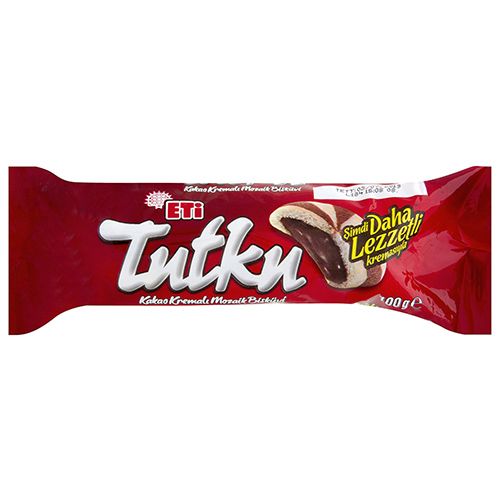 Eti Tutku Kakao Kreması Dolgulu Mozaik Bisküvi 100 Gr