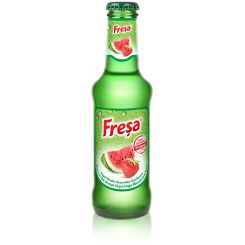 Freşa Watermelon Strawberry Flavored Natural Mineral Rich Carbonated Drink 200 Ml