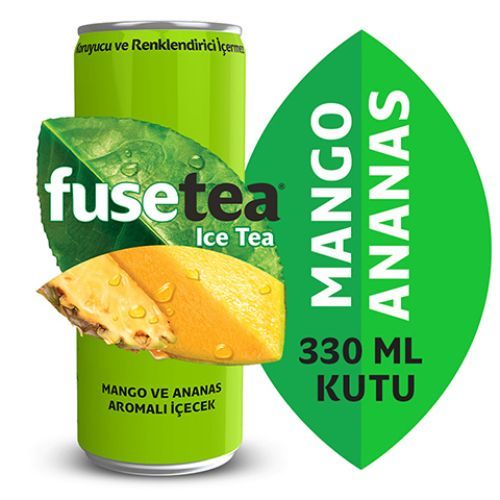 Fuse Tea Ice Tea  Mango & Pineapple   Flavored Drink Can 330 ml