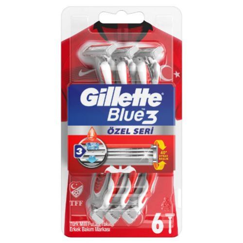 Gillette Blue3 Pride Disposable Razor Set of 6