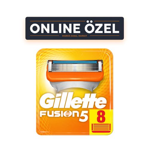 Gillette Fusion 5 Manual Yedek 8'li Karton Ambalaj