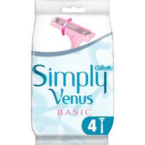 Gillette Venus Simply Basic Disposable Razors 4 Pieces