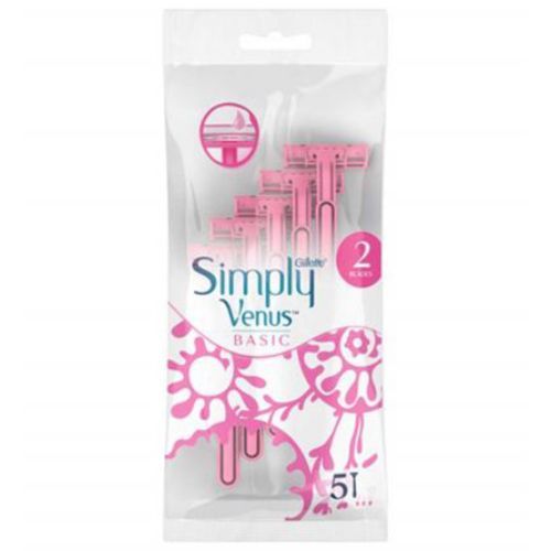 Gillette Venus Simply Basic Disposable Razors 5 Pcs