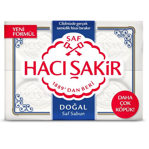 Hacı Şakir Doğal Beyaz Kalıp Sabun 4x150 Gr