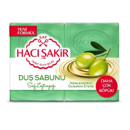 Hacı Şakir Glycerin Olive Oil Shower Soap 4X125 Gr