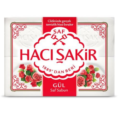 Hacı Şakir Rose White Bar Soap 4X150 Gr