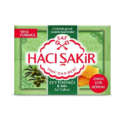 Hacı Şakir Zeytinyağı & Bal Kalıp Sabun 4X150 Gr