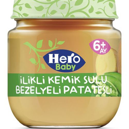 Hero Baby İlikli Kemik Sulu Bezelyeli Patatesli 125 Gr