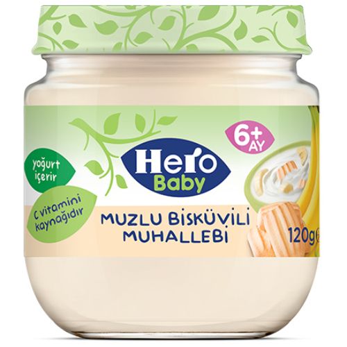 Hero Baby Muzlu Bisküvili Muhallebi 120 Gr