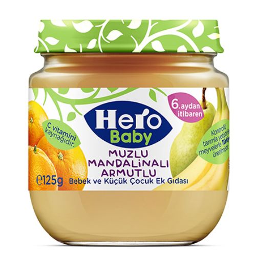 Hero Baby Muzlu Mandalinalı Armutlu 125 Gr