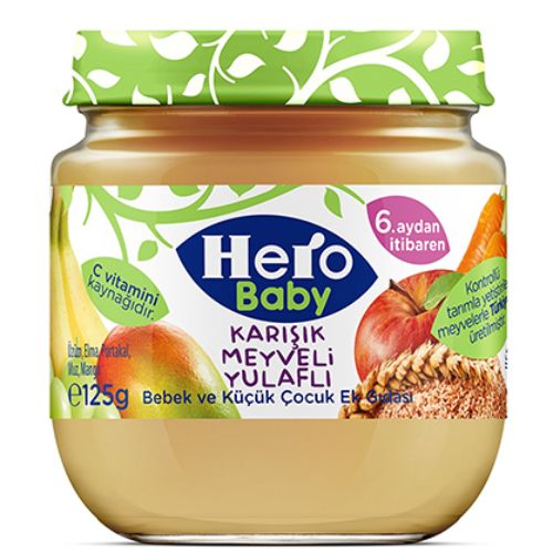 Hero Baby Organik Karışık Meyveli 125 Gr