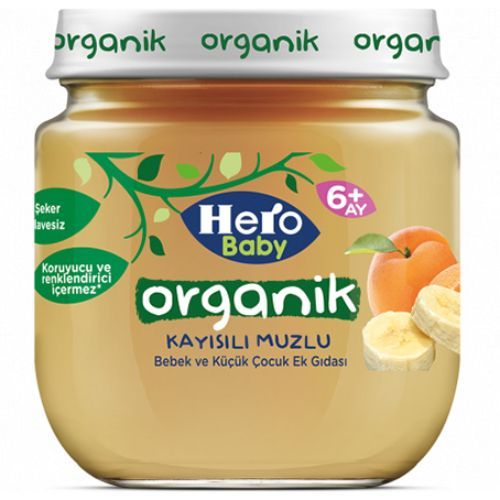 Hero Baby Organic Apricot Banana 120 Gr