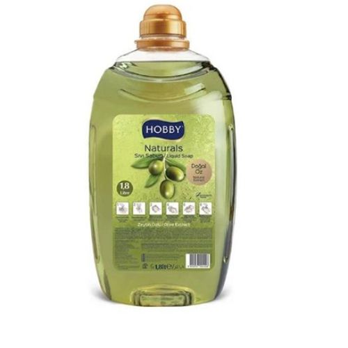 Hobby Gliserinli Naturals Sıvı Sabun Zeytin  1800 Ml