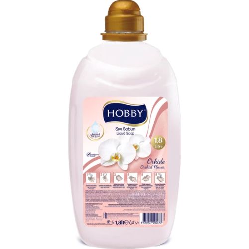 Hobby Gliserinli Naturals Sıvı Sabun Gül 1800 Ml