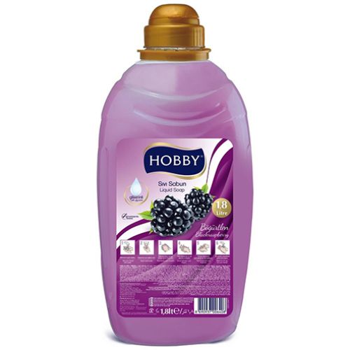 Hobby Gliserinli Sıvı Sabun Böğürtlenli 1800 Ml