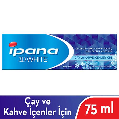 İpana  3 Boyutlu Beyazlık Diş Macunu Çay ve Kahve İçenler İçin 75 Ml