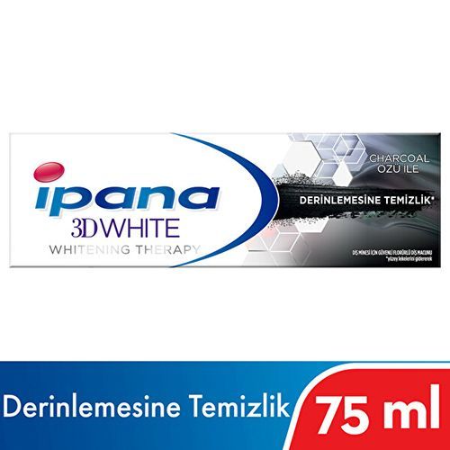 Ipana 3D Whitening Therapy Toothpaste Revitalizing Charcoal 75 Ml