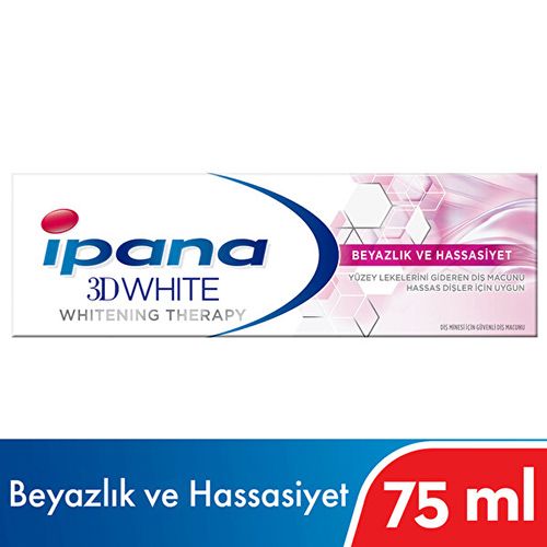 İpana 3 Boyutlu Beyazlık Therapy Diş Macunu Hassas Beyazlık 75 Ml