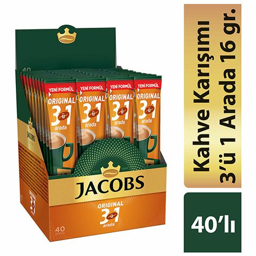 Jacobs 3ü1 Arada Hazır Kahve 40' lı