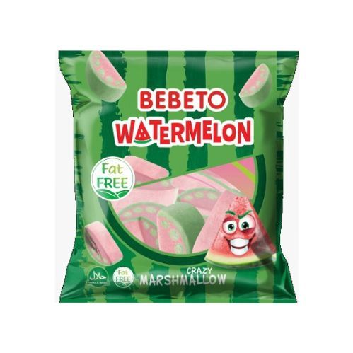 Kervan Gıda Bebeto Marshmallow Candy Watermelon 60 GrX12