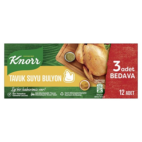 Knorr Tavuk Suyu Bulyon (12 Adet)