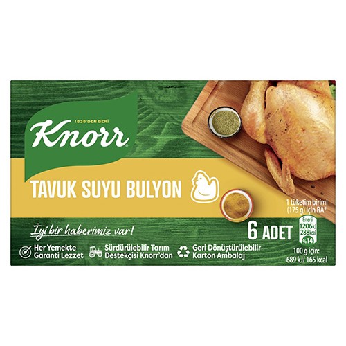 Knorr Tavuk Suyu Bulyon (6 Adet)