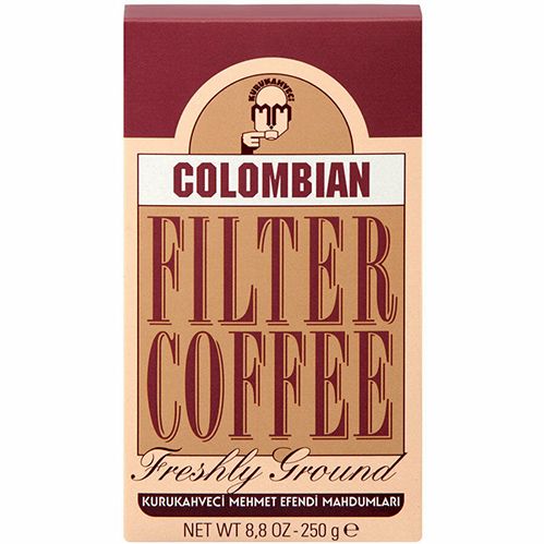 Kuru Kahveci Mehmet Efendi Colombian Filtre Kahve  250 Gr