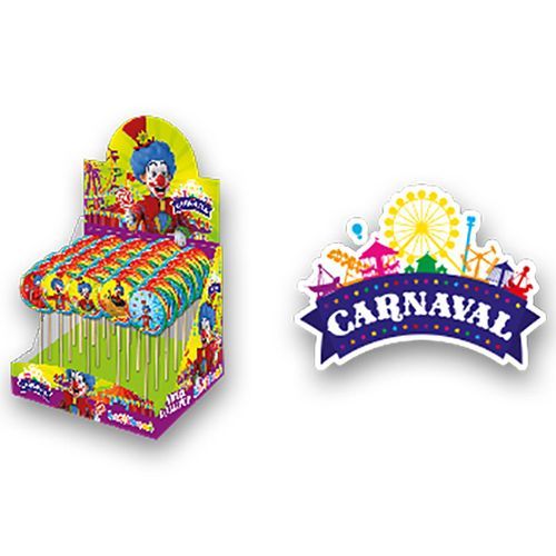 Lolliboni Carnaval  Swirl Lollipop 30 Gr