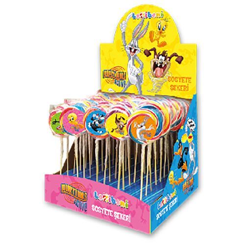 Lolliboni Looney Tunes Swirl Lollipop 30 Gr