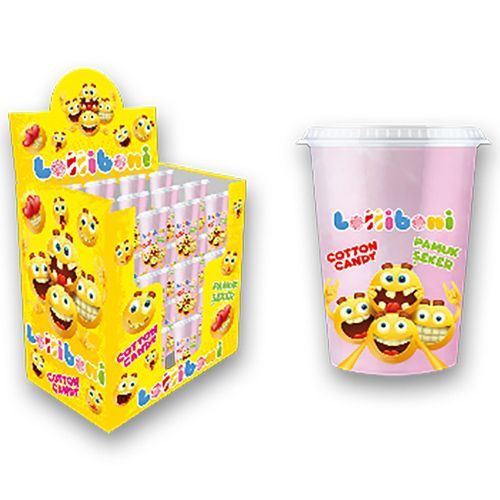 Lolliboni Smile Face Cotton Candy 20 Gr