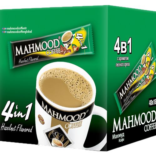 Mahmood Coffee 4ü1 Arada Fındık 48'li Kutu