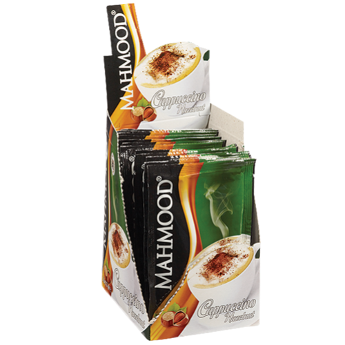 Mahmood Coffee Hazelnut Flavored Cappuccino Box of 12