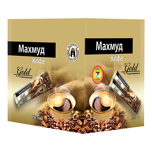 Mahmood Coffee Gold Stick Fincan Set Hediyeli 48'li Kutu