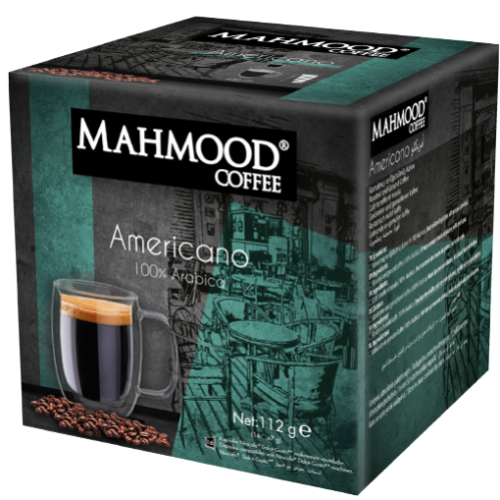 Mahmood Coffee Capsule Coffee Americano 7 gr Box of 16