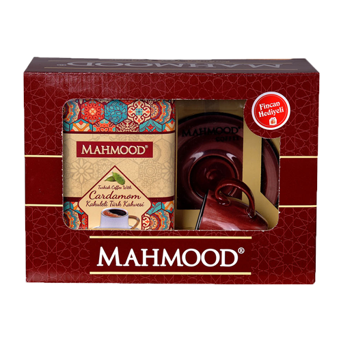 Mahmood Coffee Türk Kahvesi Kakuleli Fincan Set Hediyeli 200 Gr Kutu