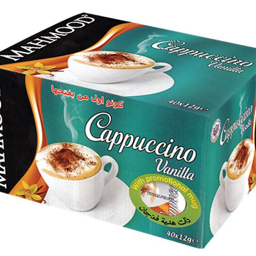 Mahmood Coffee Vanilya Aromalı Cappucino Kupa Bardak Hediyeli 40'lı Kutu