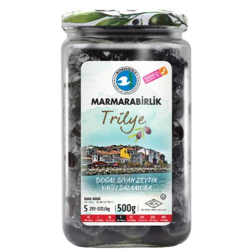 Marmarabirlik Lüks Natural Black Olıves 500 Gr