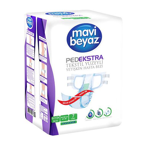 Mavi-Beyaz Pedekstra Adult Diaper (Large) 7 Pcs