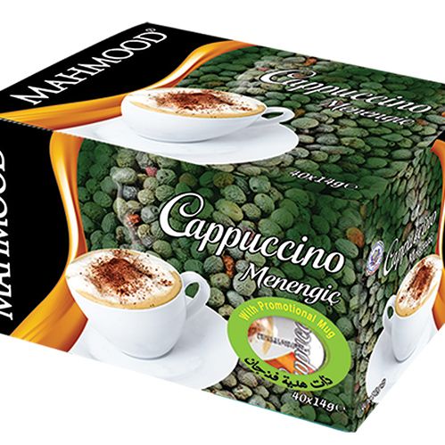 Mahmood Coffee Menengiç Aromalı Cappuccino Kupa Bardak Hediyeli 40'lı Kutu