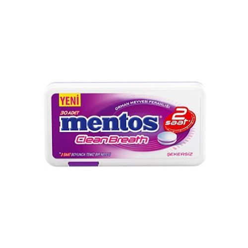 Mentos 2 Hours Clean Breath Plastic Dispenser Forest Fruit Candy 21 Gr