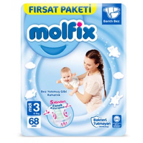 Molfix Baby Diaper Opportunity Package No3 68 pcs