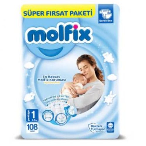 Molfix Çocuk Bezi Süper Fırsat Paketi No 1 108 Adet