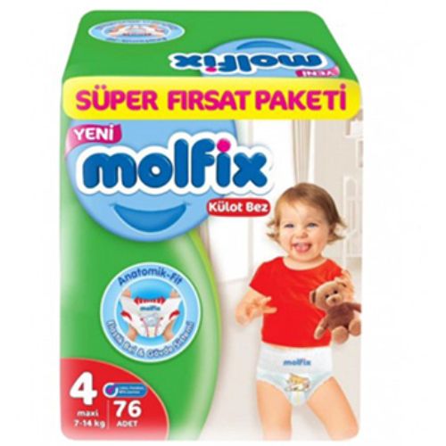 Molfix Külot Bez Süper Paketi No 4 76 Adet