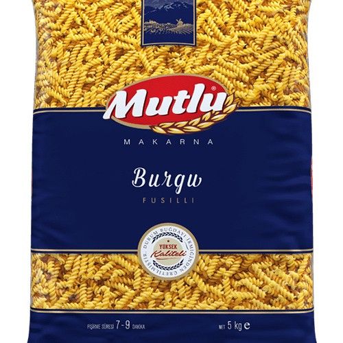 Mutlu Fusilli Pasta 5 Kg