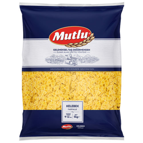 Mutlu Farfalle Pasta 5 Kg