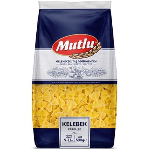 Mutlu Farfalle Pasta 500 Gr