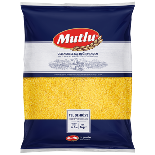 Mutlu Tel Şehriye Makarna 5 Kg